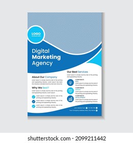 Creative Modern And Professional Corporate Business Flyer Template Design