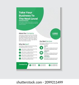 Creative Modern And Professional Corporate Business Flyer Template Design