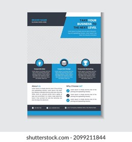 Creative Modern And Professional Corporate Business Flyer Template Design