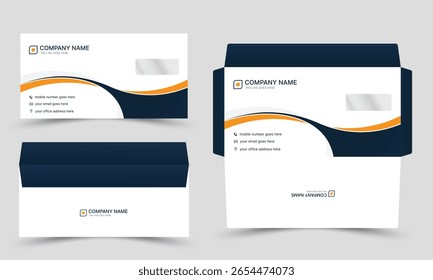 Creative modern professional envelope design template