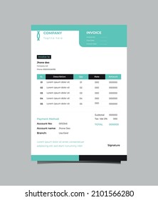 Diseño de facturas creativas, modernas y profesionales