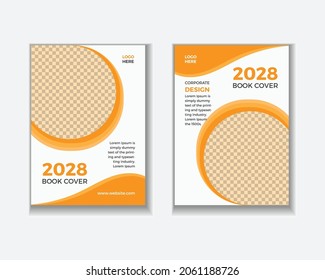 Creative modern and professional layout  business corporate book cover design template in a4.