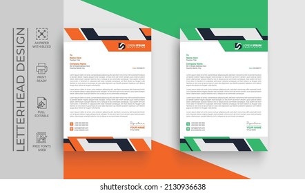 Creative Modern And Professional Letterhead Design Template