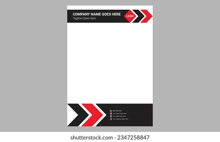 Plantilla de diseño de membrete profesional creativa y moderna  