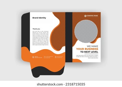 Creative modern professional minimal file folder design template for your business