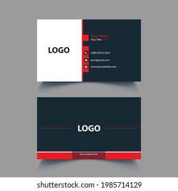 Creative, Modern Professional, Two sides, Print, Simple Business card, cards, Luxury Business card, Template, Vector Template
