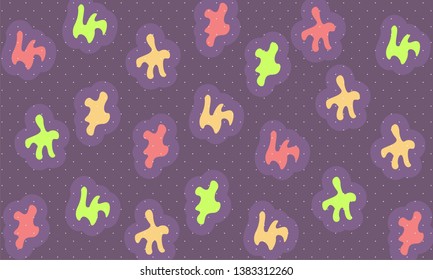 Creative and Modern Purple, Yellow, red, and Green Abstract Background. Good for Your Business.