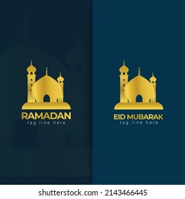 Creative Modern Ramadan And Islamic Masque Minimal Logo Design, Free Vector And Download