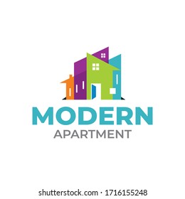 Creative of modern real estate building logo vector design template 