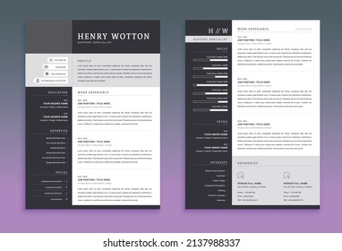 Creative And Modern Resume CV Template