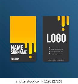 Creative modern retro business card design