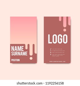 Creative modern retro business card design