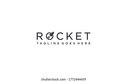 Creative and modern rocket icon vector for technology and transportation logo designs vector editable on white background
