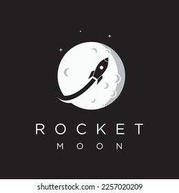 Creative and modern rocket logo,starship launch template.