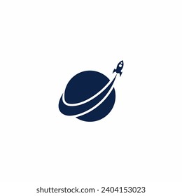 Creative and modern rocket logo,starship launch template.	
