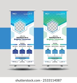 Modelo Criativo E Moderno Roll-Up Banner Design