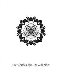 Creative modern round art icon luxury mandala template design.