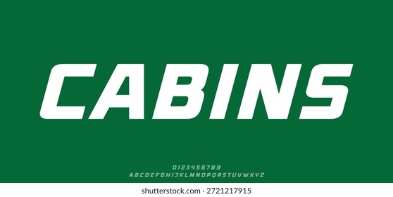 Kreative moderne Schriftart mit abgerundeten Buchstaben. Digitale abstrakte futuristische, logo, musik, sport, minimaltechnologie typografie. Einfache numerische Vektorgrafik