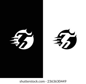 Creative Modern Run Logo. Black Logo on White Background. Usable for Business Logos. Flat Vector Logo Design Template Element