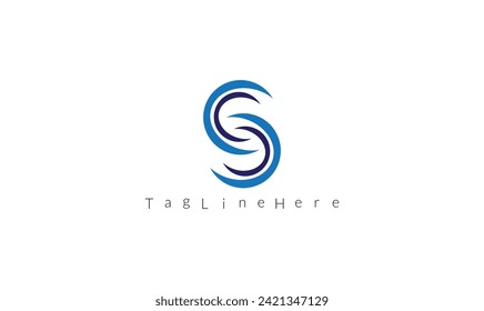 Creative Modern S Latter Logo Template vector Abstract Monogram Symbol victor illustration.