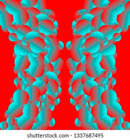 Creative modern scientific style abstract vector background in acidic colors.