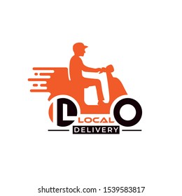 Creative & Modern scooter,motorcycle Local delivery  logo design template vector eps for transportation company, business Or industry purpose ready to use