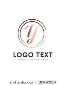 Creative Modern Script Letter Type Y Logo Template, Vector Logo For Business And Company Identity 