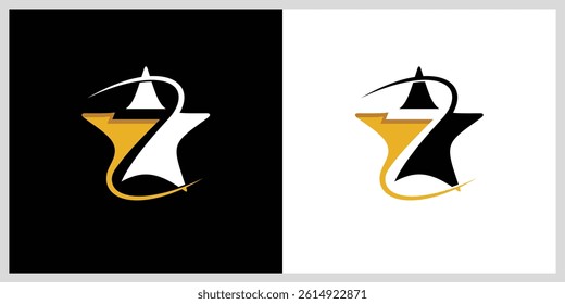 Creative modern seven star logo design template.