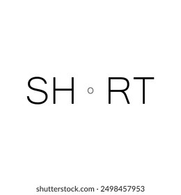 Logotipo de letra CORTA creativo y moderno con Pequeño o