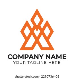 Plantilla de diseño del logotipo de la empresa de negocios abstracta moderna y creativa
