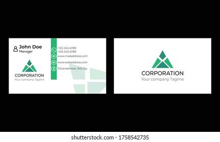 Creative modern and simple Business card Template design 