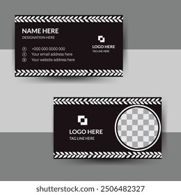 Creative modern and simple business card design template. Professional business card or name card design services with unique creativity.