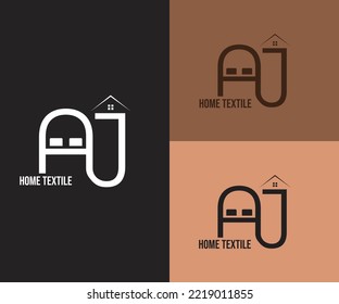Creative modern simple letter AJ logo design vector, logo template