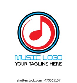 Creative Modern Simple Music Logo Stock Vector (Royalty Free) 473565157 ...