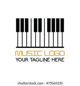 Creative modern simple music logo