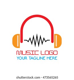 Creative modern simple music logo