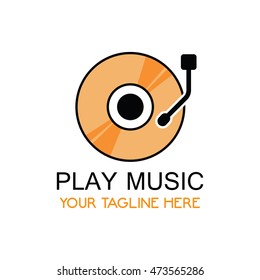 Creative modern simple music logo