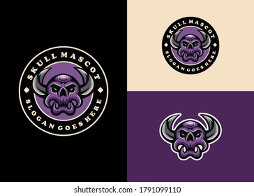 Creative Modern Skull Emblem Mascot Logo Collection