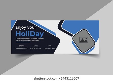 creative modern social media post cover design template.