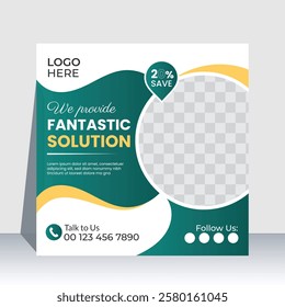 Creative Modern social media post banner design, Corporate social media web banner template, Facebook Post, Instagram Post design