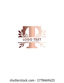 Creative modern split monogram letter type T logo template, vector logo for business and company identity 