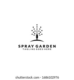 Plantilla de diseño de logo para sprayer moderno y creativo.