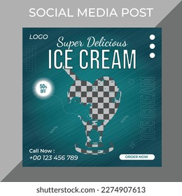 Creative Modern Square Social Media Food Post marketing social media post or web banner template design with abstract background, logo and icon. 