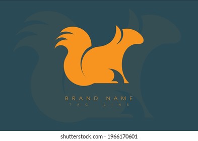 Creative Modern Squirrel Logo, Abstract Squirrel logo