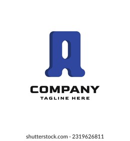 letra moderna Inspiración en el logotipo de A