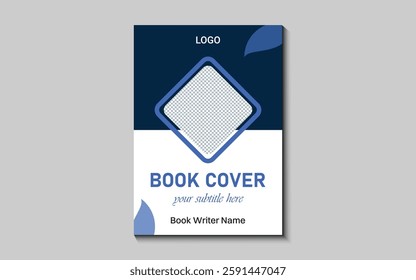 Creative and modern style book cover design template