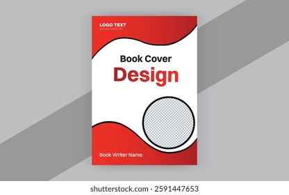 Creative and modern style book cover design template