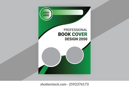 Creative and modern style book cover design template