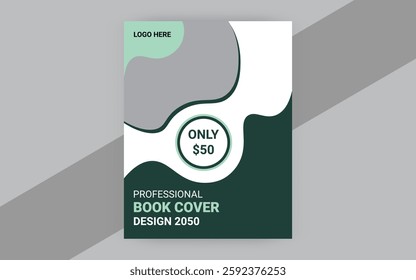 Creative and modern style book cover design template