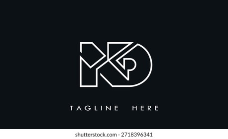 kreatives modernes stylisches verbundenes Alphabet Buchstaben- und Logo-Design